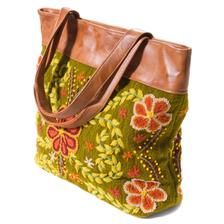 olive peruvian bag