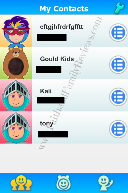 FFR Kid Connect App Contacts