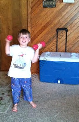 FFR Jr. lifting weights